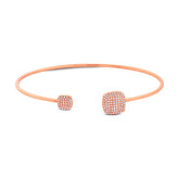 0.31ct 14k Rose Gold Diamond Bangle